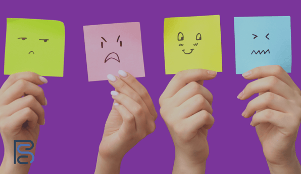 post it notes with character faces
