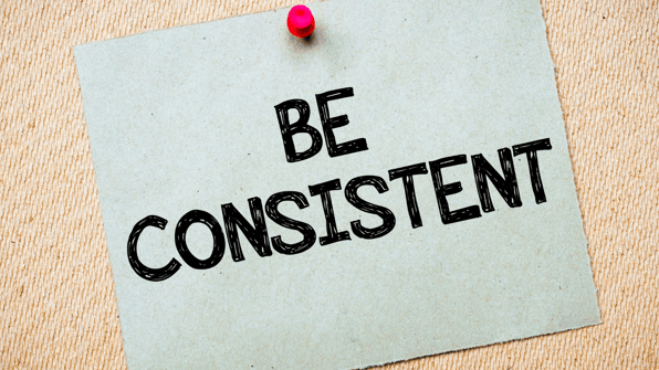 be consistent post it