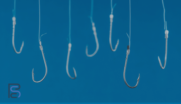 lots of hooks hanging with blue sky