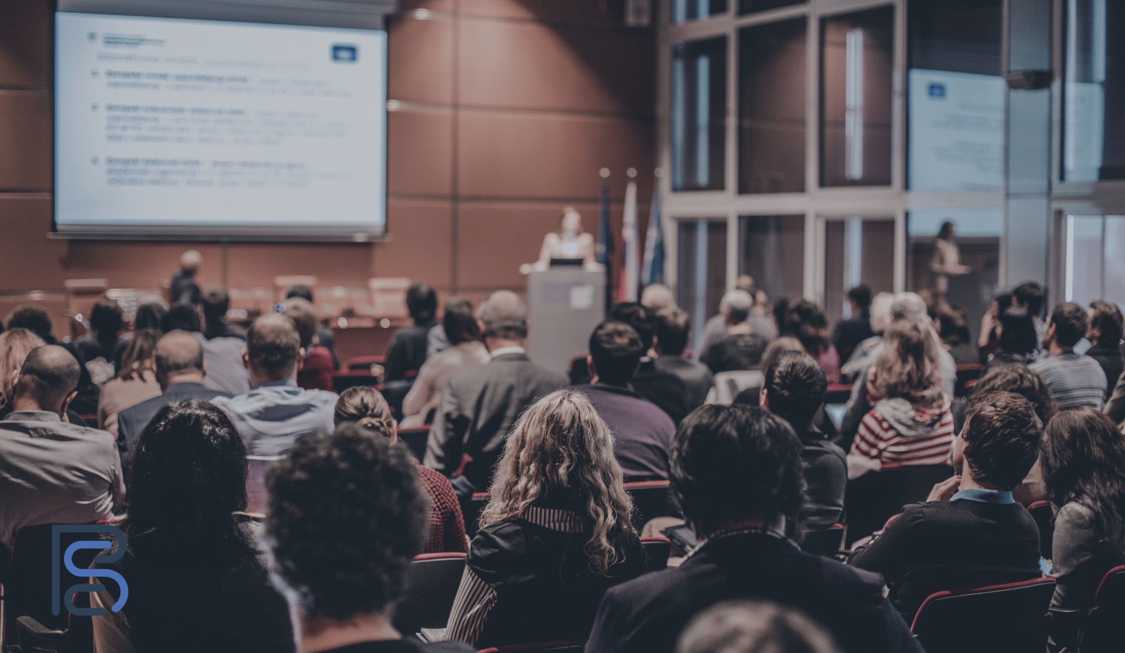 lecture hall vintage lens to show the past