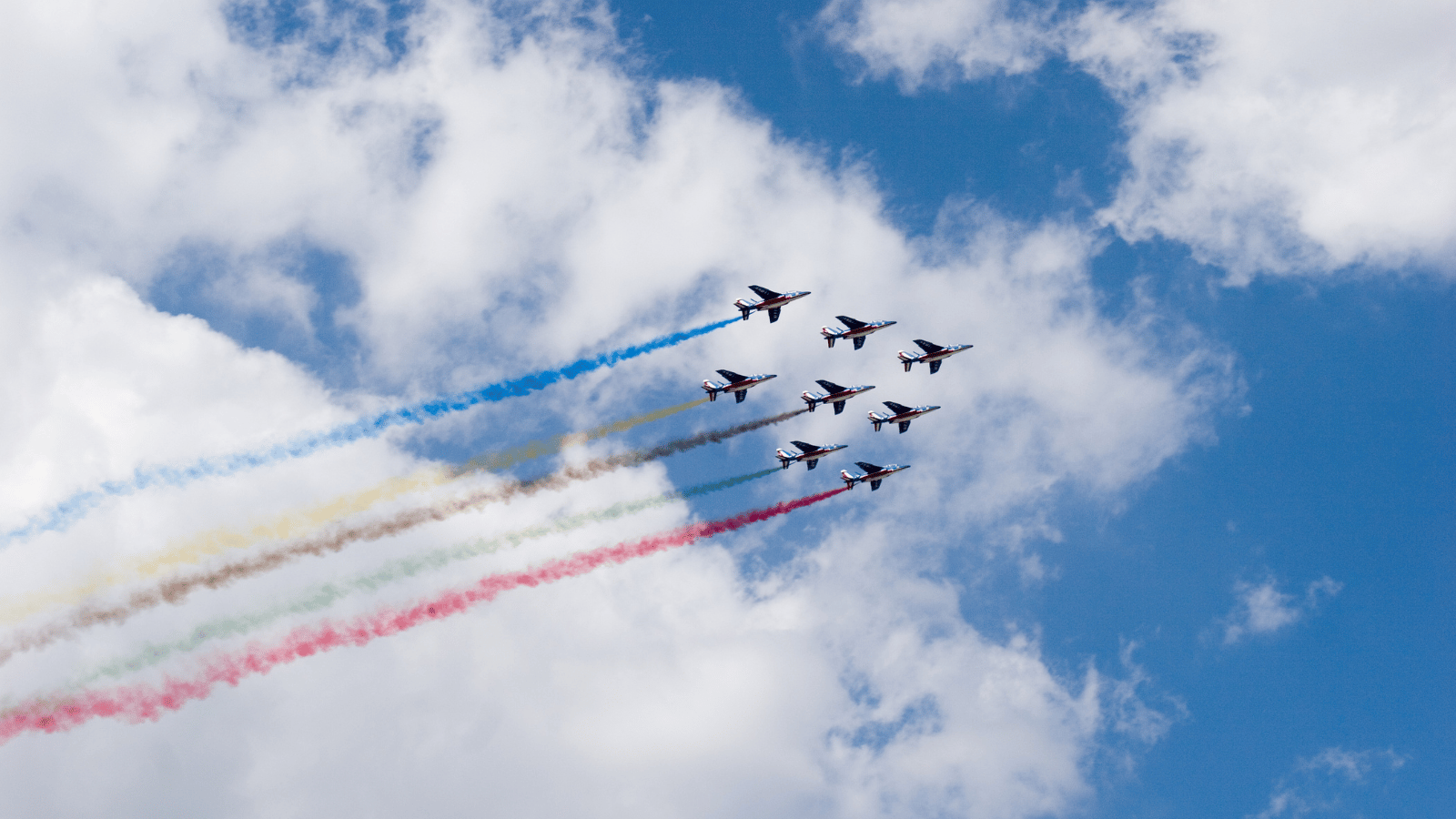 rainbow stunt planes