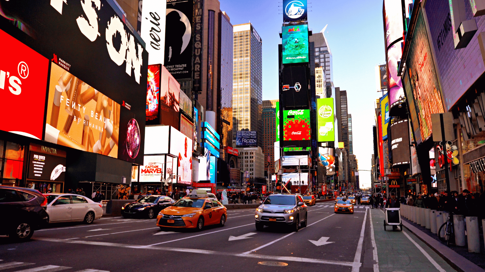 adverts: time square