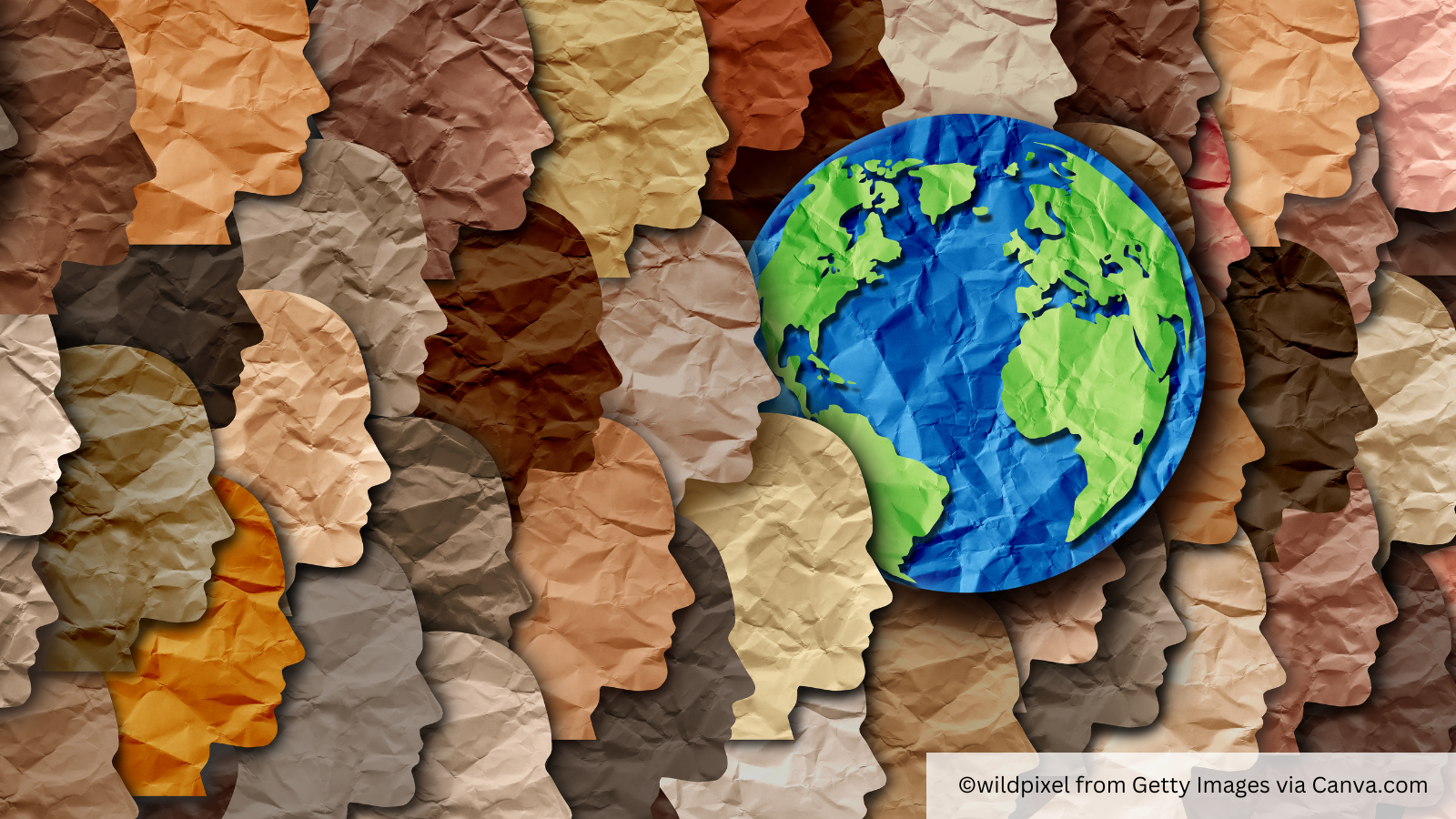 Diverse faces around the globe