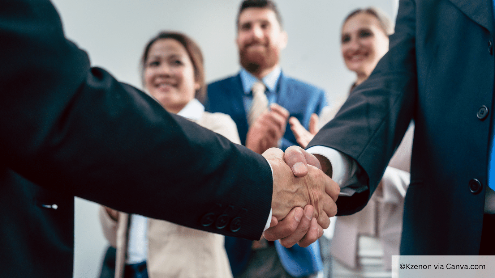 leaders shaking hands
