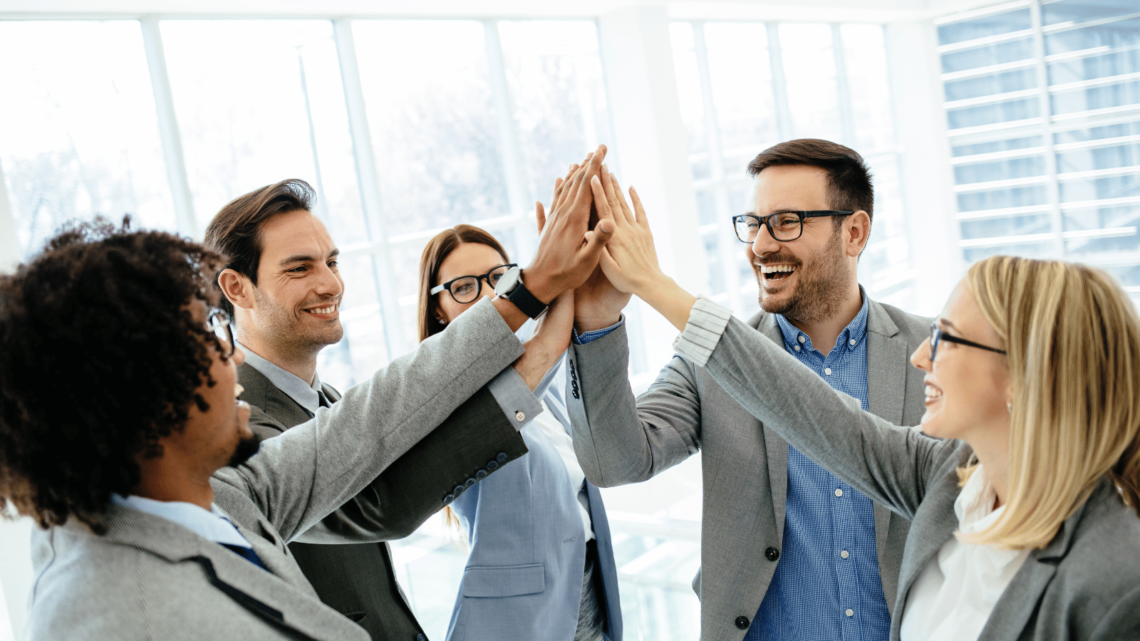 teamwork: good client relationship: high fives